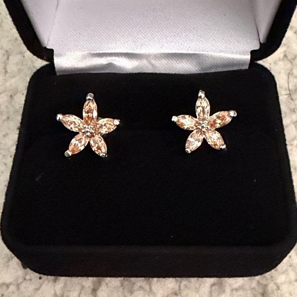 Elegant Gold Flower Earrings